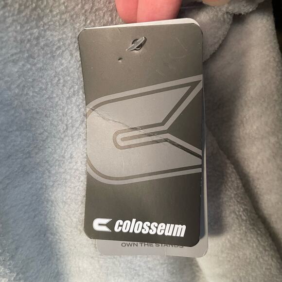 Colosseum Wisconsin Fleece Full Zip Jacket Long Sleeves Pockets Gray L Badgers - Picture 8 of 10